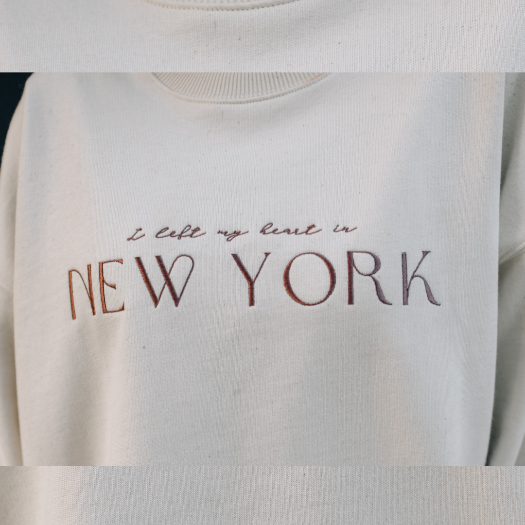 "I left my heart in New York" - NYC Sweater beige