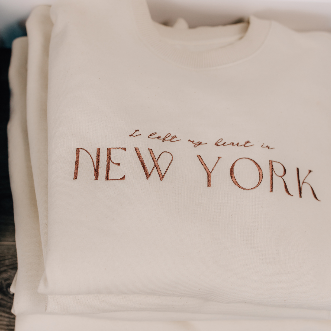 "I left my heart in New York" - NYC Sweater beige