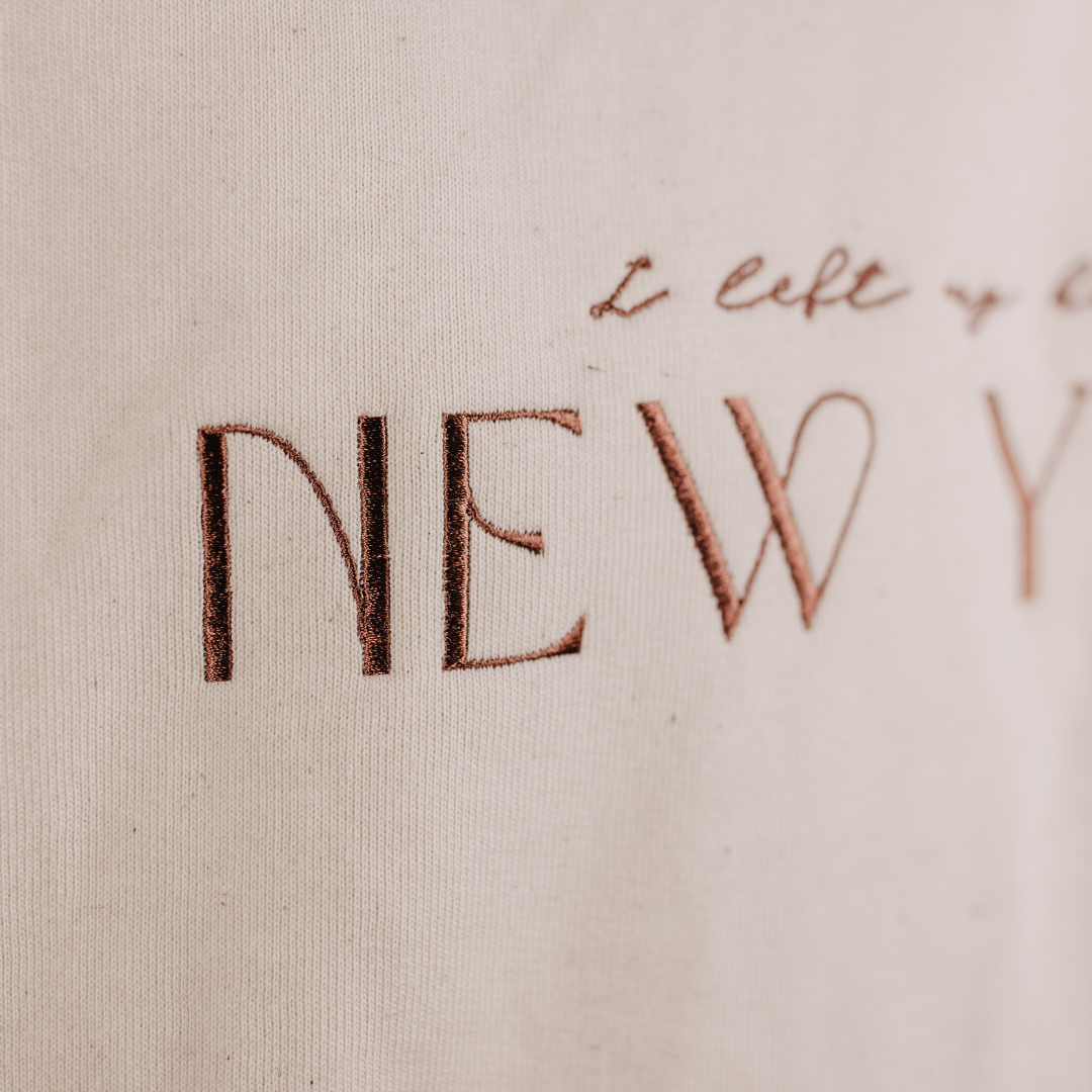 "I left my heart in New York" - NYC Sweater beige