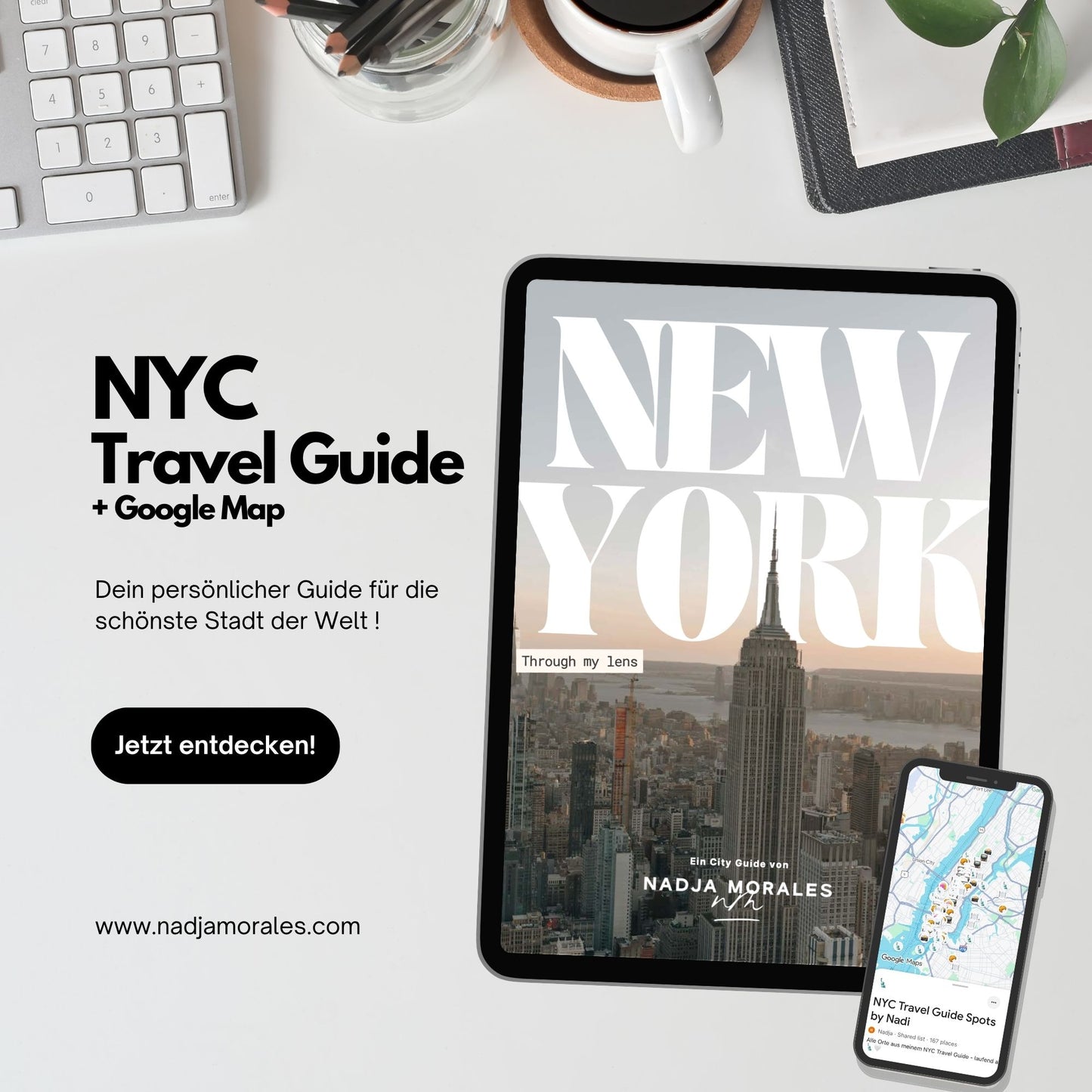 New York Travel Guide (PDF + Google Map) - 120+ Seiten mit Insider Tips & Lieblingsorten