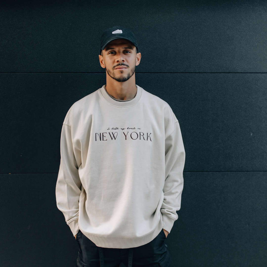 "I left my heart in New York" - NYC Sweater beige