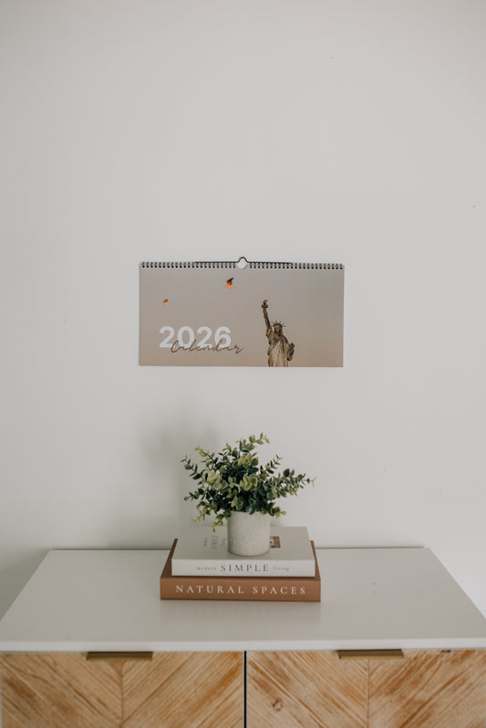 NYC Wandkalender 2026 - zum Eintragen und Planen
